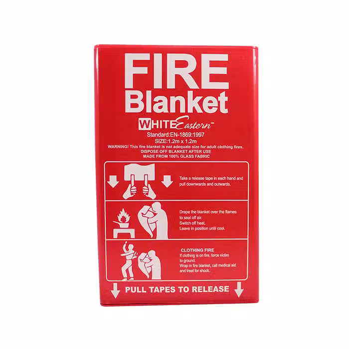 Fire Blanket 1.2m x 1.2m (PVC Package)