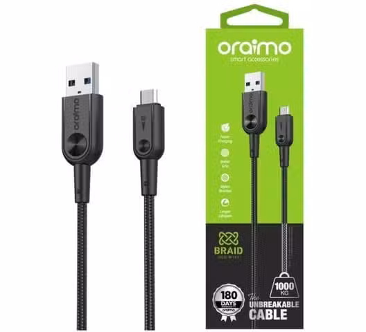 Oraimo OCD-C54 Fastline 2 Type-C 3A Fast Charging Data Cable
