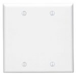 Blank Twin Cover Plate