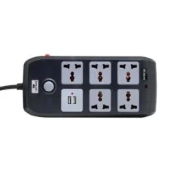 Lightwave EXT-72U Extension Socket – 3P / 7 Way + 1 USB + 1 Type-C (2.1A) / 3M Cable