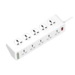 Lightwave EXT-106U Extension Socket – 3P / 10 Way + 6 USB Fast Charging / 2M Cable