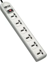 Tripplite 230V 6-Outlet Surge Protector – 1.8M Cord, British Plug, 750 Joules