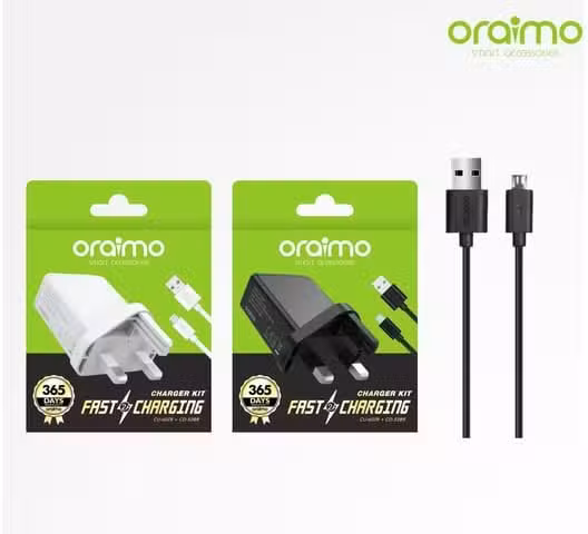 Oraimo CU-60ZR+CD-52BR Charger Kit (Black)