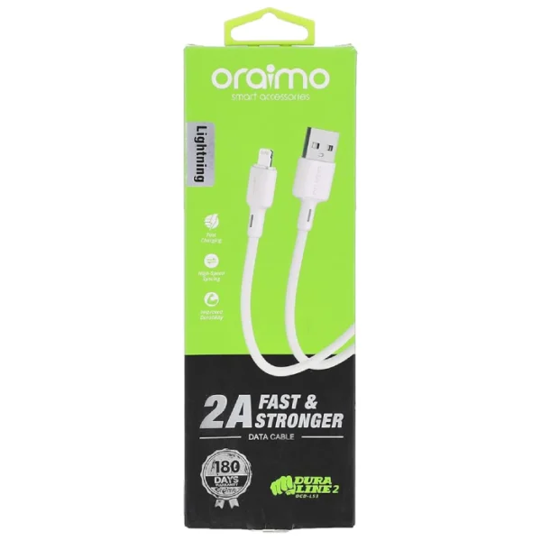 Oraimo OCD-53L iPhone Data Cable Duraline 2 (White)