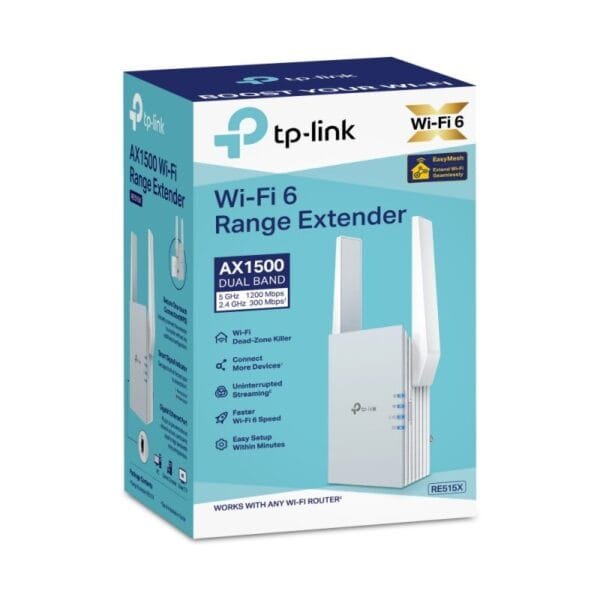 TP-Link RE515X AX1500 Wi-Fi 6 Range Extender