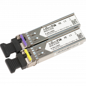 MikroTik S-4554LC80D 1.25G SFP Pair 80 km