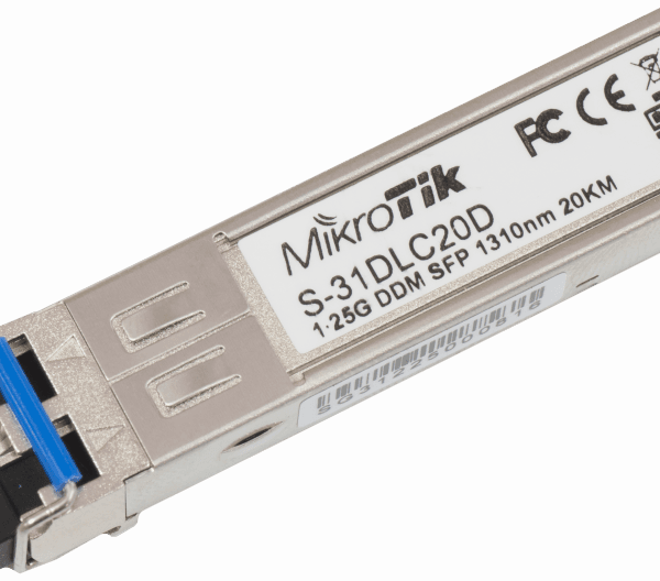 MikroTik S-31DLC20D 1.25G SFP 1310 nm Transceiver 20 km