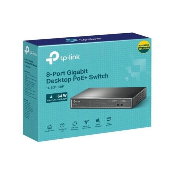 Tp-link 8-Port Gigabit Desktop Switch-TL-SG1008P