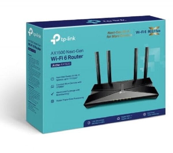Tp-link AX1500 Wi-Fi 6 Router -TL-ARCHER AX10