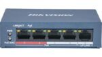 Hikvision DS-3E0105P-E/M(B) 4Port Fast Ethernet Unmanaged PoE Switch