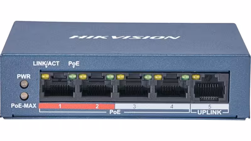Hikvision DS-3E0105P-E/M(B) 4Port Fast Ethernet Unmanaged PoE Switch Hikvision DS-3E0105P-E/M(B) 4Port Fast Ethernet Unmanaged PoE Switch