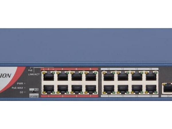 Hikvision DS-3E0318P-E/M(B) 16Port 100 Mbps Long-Range Unmanaged PoE Switch