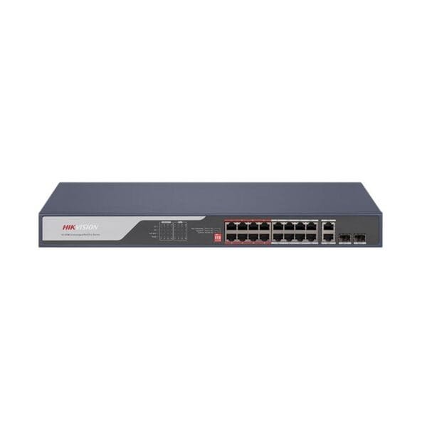 Hikvision DS-3E0318P-E(C) 100 Mbps Long Range PoE Switch