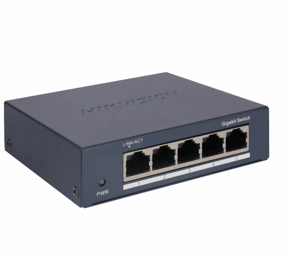 Hikvision DS-3E0505-O – 5-Port Gigabit Desktop Switch
