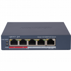 Hikvision DS-3E1105P-EI V2  4Port Fast Ethernet Smart PoE Switch