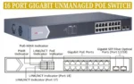 Hikvision DS-3E0518P-E 16Port Gigabit Unmanaged PoE Switch