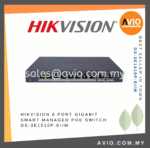 Hikvision DS-3E1510P-EI/M 8Port Gigabit Smart PoE Switch
