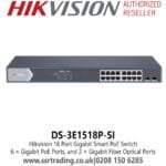 Hikvision DS-3E1518P-EI 16Port Gigabit Smart PoE Switch