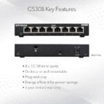 NETGEAR GS308-300PES 8Port Unmanaged Switch 300Series