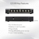 NETGEAR GS308-300PES 8Port Unmanaged Switch 300Series