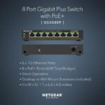 NETGEAR GS308EP-100PES 8-Port Gigabit Ethernet PoE Switch