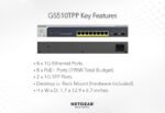 NETGEAR GS510TPP-100EUS 8Port GB PoE+ Smart Pro Switch