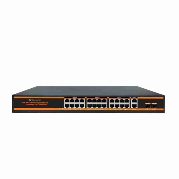 Secureye S-24GE-2UG-2UF-300W 24Port Gigabit PoE Switch