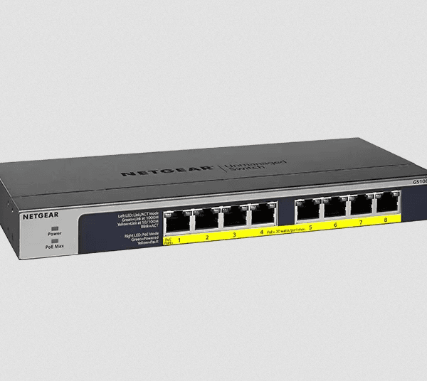 NETGEAR GS108PP-100EUS 8-Port PoE/PoE+ Gigabit Unmanaged Switch