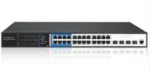 Secureye S-24GE-M-4UF-AI-VLAN-L3-NP Managed 24Port POE Switch