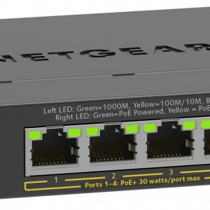 NETGEAR GS305EP-100PES 5-Port Gigabit Plus PoE+ Switch  