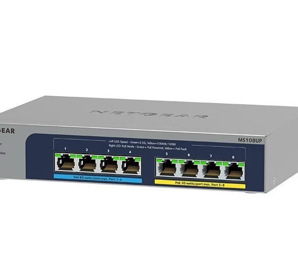 NETGEAR MS108UP-100EUS 8-Port PoE+Unmanaged Switch