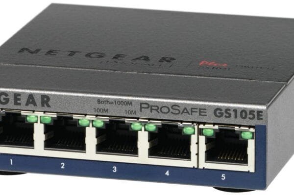 NETGEAR GS105E-200PES 5Port Gb Smart Managed Plus Switch