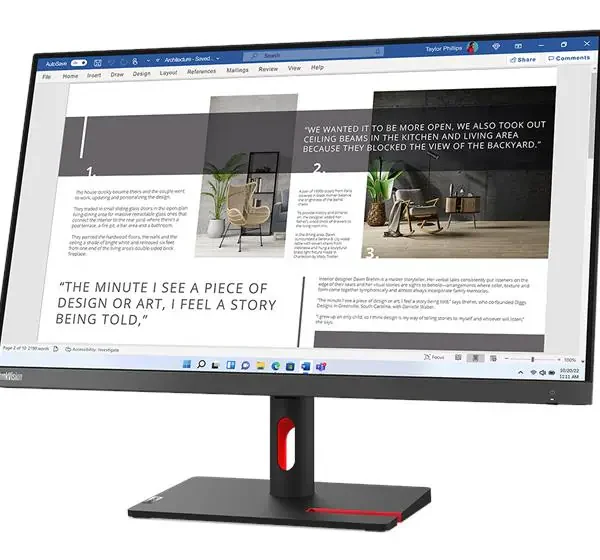 Lenovo ThinkVision S27i-30 27" FHD Monitor - 63DFKAT4UK