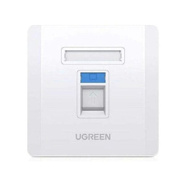 Ugreen NW144 Dual-Port Wall Plate White - UG-80182