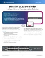 Cambium Networks cnMatrix EX3024F Fiber Aggregation Switch
