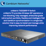 Cambium cnMatrix TX2028RF-P L2/L3 Enterprise Managed Switch TX2028RF-P