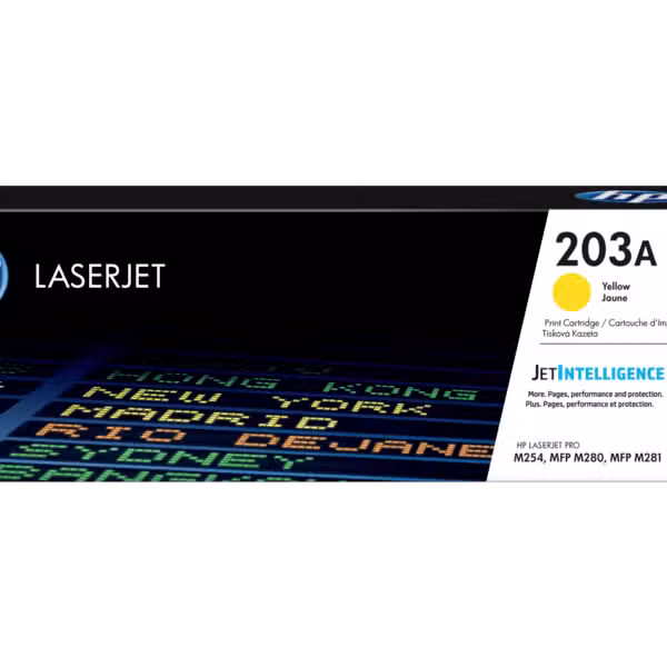 HP 203A Yellow Original LaserJet Toner Cartridge - CF542A