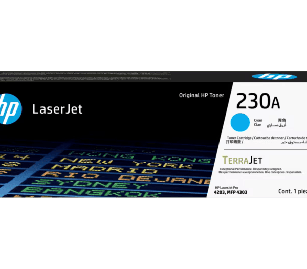 HP 230A Cyan Original LaserJet Toner Cartridge - W2301A