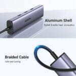 Ugreen CM475 USB C to RJ45 Gb 3x USB-A 3.0 Adapter - Image 3