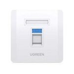 Ugreen Single-Port Wall Plate White UG-80180