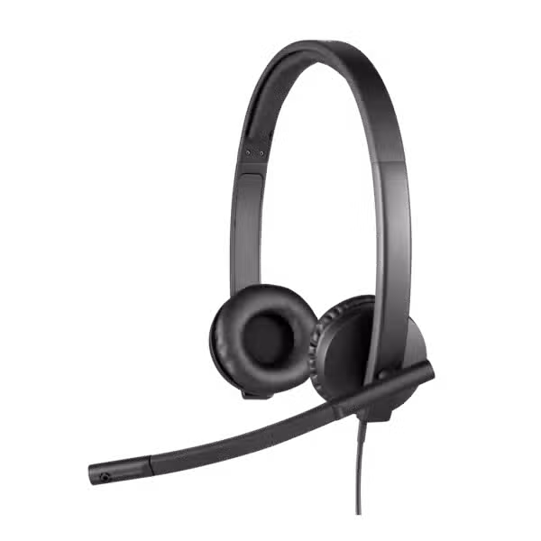 Logitech H570e Stereo USB-A Headset Noise Cancelling Mic - 981-000575