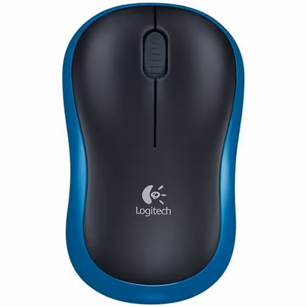 Logitech M185 Wireless Mouse, Blue - 910-002236