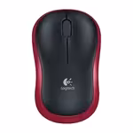 Logitech M185 Wireless Mouse Red - 910-002237