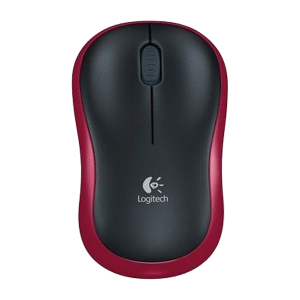 Logitech M185 Wireless Mouse Red - 910-002237