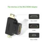 Ugreen Micro HDMI Mini HDMI to HDMI Female Adapter UG-20144 - Image 3