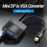 Vention Mini DisplayPort (Mini DP) to VGA Converter – 0.15M Black (HBDBB) VEN-HBDBB