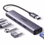 Ugreen USB-A 3.0 to RJ45 Gigabit Ethernet + USB-A 3.0 Adapter - UG-60554
