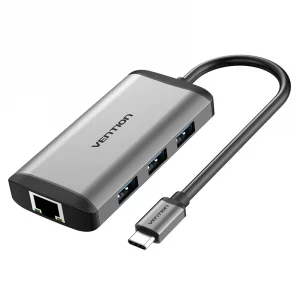 Vention CNCHB 6-in-1 USB-C Docking Station 4K HDMI 87W PD RJ45