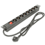 8-Way PDU Aluminum 1.5U Rackmount UK Plug Electricals-fadfc23f143c