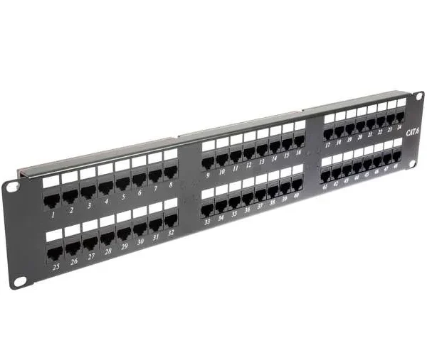 APKR Cat 6 24-Port Loaded Patch Panel 1U 19-Inch